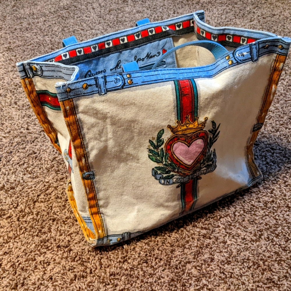 Brighton Queen of Love canvas shopper